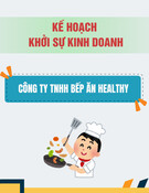 Kế hoạch khởi sự kinh doanh Công ty TNHH Bếp ăn Healthy: Chi tiết và chuẩn nhất