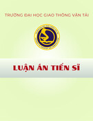 Thiết kế mặt đường bê tông xi măng cho Lào: Nghiên cứu thông số và phương pháp (Luận án Tiến sĩ)