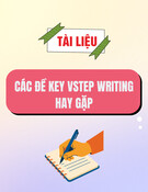 Các đề key VSTEP Writing hay gặp: Tài liệu VSTEP SV
