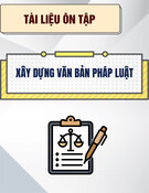 Tài liệu ôn tập Xây dựng văn bản pháp luật [mới nhất]