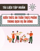 Tài liệu tập huấn kiến thức an toàn thực phẩm trong dịch vụ ăn uống [chuẩn nhất]