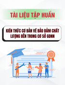 Tài liệu tập huấn: Kiến thức cơ bản về bảo đảm chất lượng bên trong cơ sở GDNN