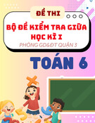 Đề tham khảo giữa kì 1 Toán 6 phòng GD&ĐT Quận 3 – TP HCM