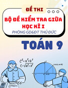 Đề tham khảo giữa kỳ 1 Toán 9 phòng GD&ĐT Thủ Đức – TP HCM