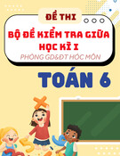 Đề tham khảo giữa kì 1 Toán 6 phòng GD&ĐT Hóc Môn – TP HCM