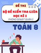 Đề tham khảo giữa kì 1 Toán 8 phòng GD&ĐT Quận 3 – TP HCM