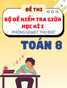 Đề tham khảo giữa kỳ 1 Toán 8 phòng GD&ĐT Thủ Đức – TP HCM