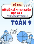 Đề tham khảo giữa kì 1 Toán 9 phòng GD&ĐT Quận 3 – TP HCM