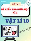 Đề Thi Vật Lí 10 Giữa Học Kỳ I