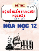 Bộ đề kiểm tra giữa kì 1 - Hóa học 12 (Đề 4 - 7)