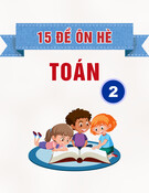15 Đề Toán ôn hè lớp 2 lên lớp 3 giúp con đạt điểm cao
