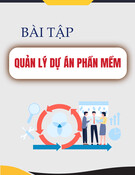 Bài tập Quản lý dự án phần mềm: Tổng hợp bài tập môn học
