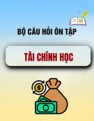 Bộ câu hỏi ôn tập Tài chính học (Chương trình đại học) tốt nhất