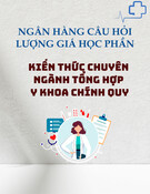 Ngân hàng câu hỏi lượng giá học phần Kiến thức chuyên ngành tổng hợp Y khoa chính quy [chuẩn nhất]