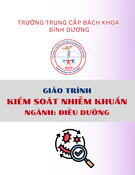 Giáo trình Kiểm soát nhiễm khuẩn Điều dưỡng Trung cấp - Trường Trung cấp Bách khoa Bình Dương