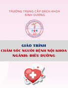 Giáo trình Chăm sóc người bệnh nội khoa Điều dưỡng Trung cấp - Trường Trung cấp Bách khoa Bình Dương