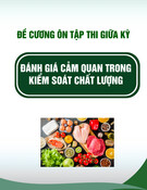 Đề cương ôn thi giữa kì môn Đánh giá cảm quan trong kiểm soát chất lượng [năm]
