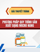 Phương pháp, quy trình sản xuất Micro Nang: Bài thuyết trình chi tiết
