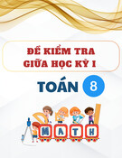 Đề kiểm tra Toán lớp 8 giữa học kì 1 năm 2025-2026