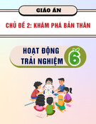 Giáo án Hoạt động trải nghiệm, hướng nghiệp lớp 6 chủ đề 2: Khám phá bản thân (mới nhất)