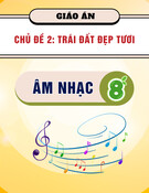 Giáo án Âm nhạc lớp 8 chủ đề 2: Trái đất đẹp tươi (mới nhất)