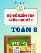 Đề thi giữa kỳ 1 Toán 8 Cánh diều đề 1 có đáp án