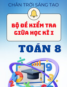 Đề thi giữa kì 1 Toán 8 Chân trời sáng tạo
