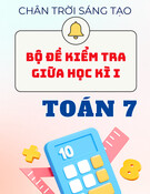 Đề thi giữa kì 1 Toán 7 CTST (có Đáp án) cấu trúc mới