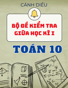 Bộ đề thi giữa học kì 1 môn Toán 10 sách Cánh Diều (Có Đáp án)