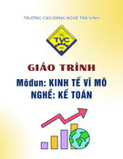Giáo trình Kinh tế vĩ mô (Kế toán Cao đẳng) - Trường Cao đẳng nghề Trà Vinh