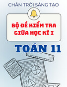 Bộ đề thi giữa kì 1 Toán 11 Chân trời sáng tạo (Có Đáp án và ma trận)