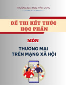Đề thi Thương mại trên mạng xã hội học kì 2 năm 2024-2025