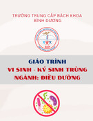 Giáo trình Vi sinh - Ký sinh trùng Điều dưỡng Trung cấp: Trường Trung cấp Bách khoa Bình Dương