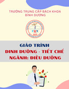 Giáo trình Dinh dưỡng tiết chế Điều dưỡng Trung cấp - Trường Trung cấp Bách khoa Bình Dương