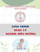 Giáo trình Dược lý Điều dưỡng Trung cấp - Trường Trung cấp Bách khoa Bình Dương