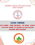 Giáo trình Sức khỏe Môi trường Vệ sinh: Nâng cao sức khỏe và hành vi con người (Điều dưỡng - Trung cấp Bách khoa Bình Dương)