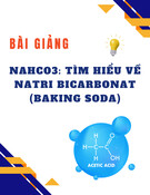 NaHCO3: Bài giảng tìm hiểu về Natri Bicarbonat (Baking Soda)