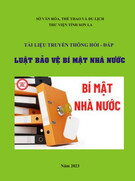 Hỏi - Đáp Luật Bảo vệ bí mật Nhà nước: Tài liệu truyền thông [Chuẩn nhất]