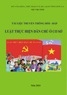 Hỏi - đáp Luật Thực hiện dân chủ ở cơ sở: Tài liệu truyền thông