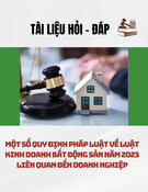 Hỏi - đáp Luật Kinh doanh bất động sản năm 2023: Tài liệu quy định pháp luật liên quan đến doanh nghiệp