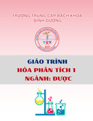 Giáo trình Hóa phân tích 1 ngành Dược Trung cấp - Trường Trung cấp Bách khoa Bình Dương