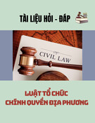 Hỏi - đáp Luật Tổ chức chính quyền địa phương: Tài liệu [mới nhất/chuẩn nhất]