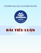 Nguyên nhân gây trì hoãn học tập của sinh viên Đại học Sư phạm Hà Nội: Bài tiểu luận chi tiết