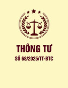 Thông tư 68/2025/TT-BTC: [Thông tin chi tiết/Hướng dẫn/Mới nhất]