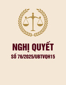 Nghị quyết 76/2025/UBTVQH15: [Thông tin chi tiết/Nội dung chính]