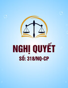 Nghị quyết 318/NQ-CP: Thông tin chi tiết và mới nhất