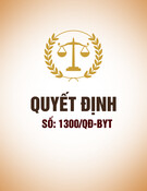 Quyết định 1300/QĐ-BYT: Thông tin đầy đủ và mới nhất