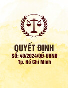 Quyết định số 40/2024/QĐ-UBND Bình Dương: Thông tin mới nhất