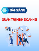 Bài giảng Quản trị kinh doanh 2: Bài 5 - Kiểm soát