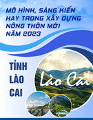 Mô hình, Sáng kiến hay xây dựng nông thôn mới 2023: Kinh nghiệm từ tỉnh Lào Cai
